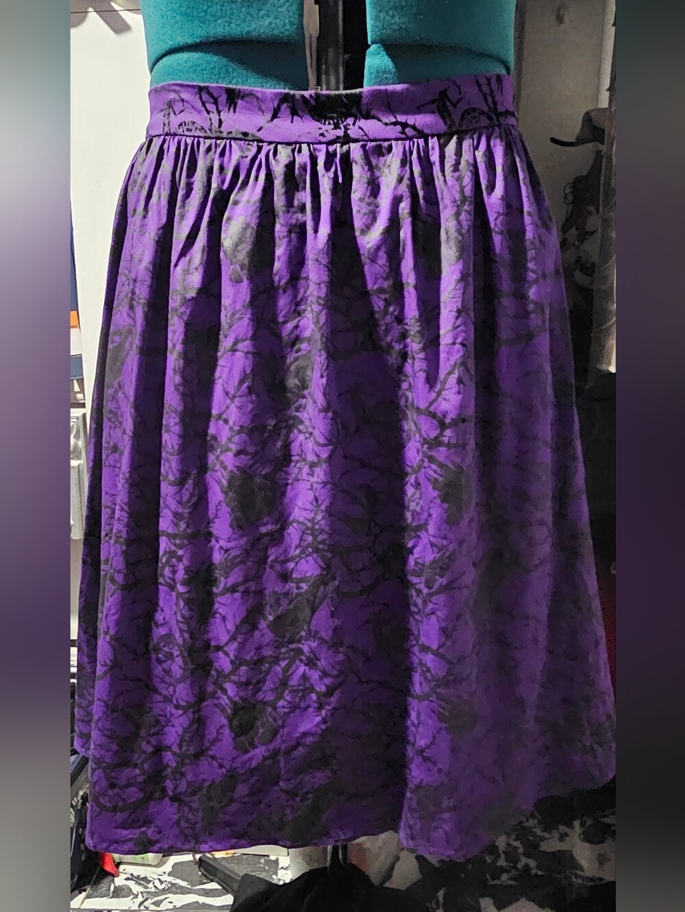 Malficent Gathered Skirt